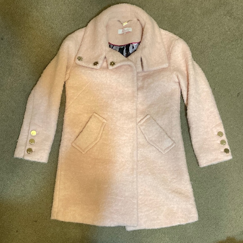 Pink Plush Pale Coat Jacket by Eliza J